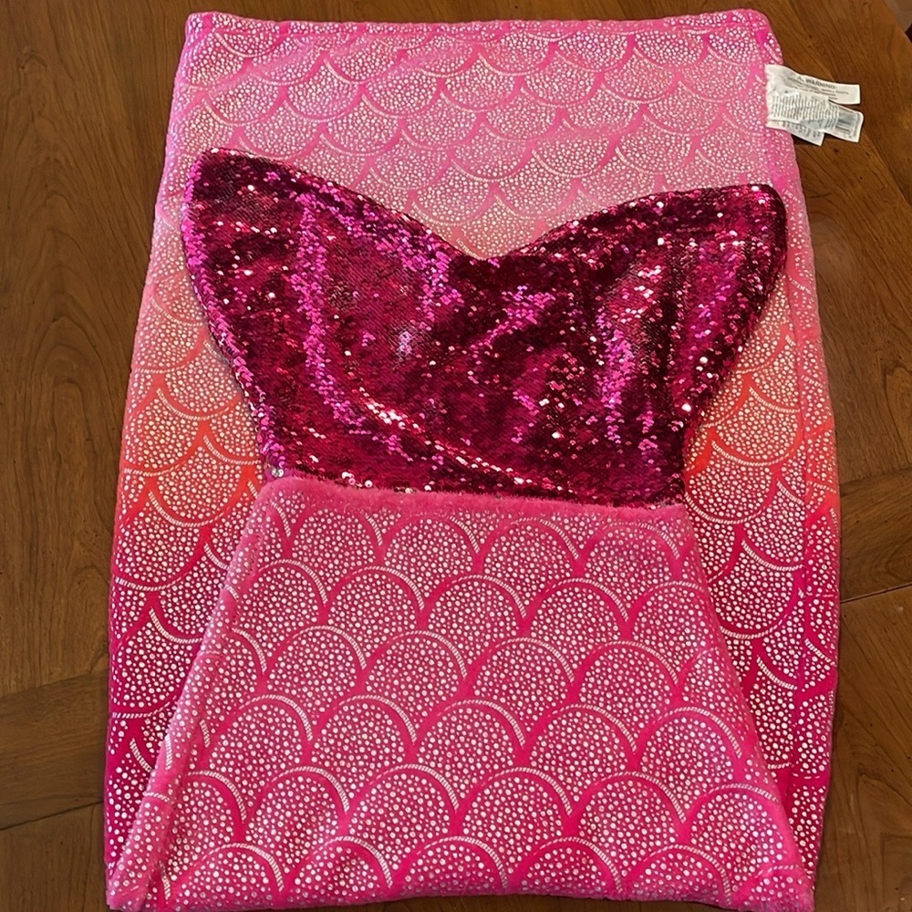 SO Little Mermaid One Piece Swimsuit - girls size 10 including free Mermaid Tail - Picture 15 of 16